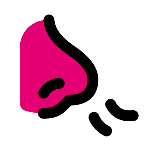 A pink nose