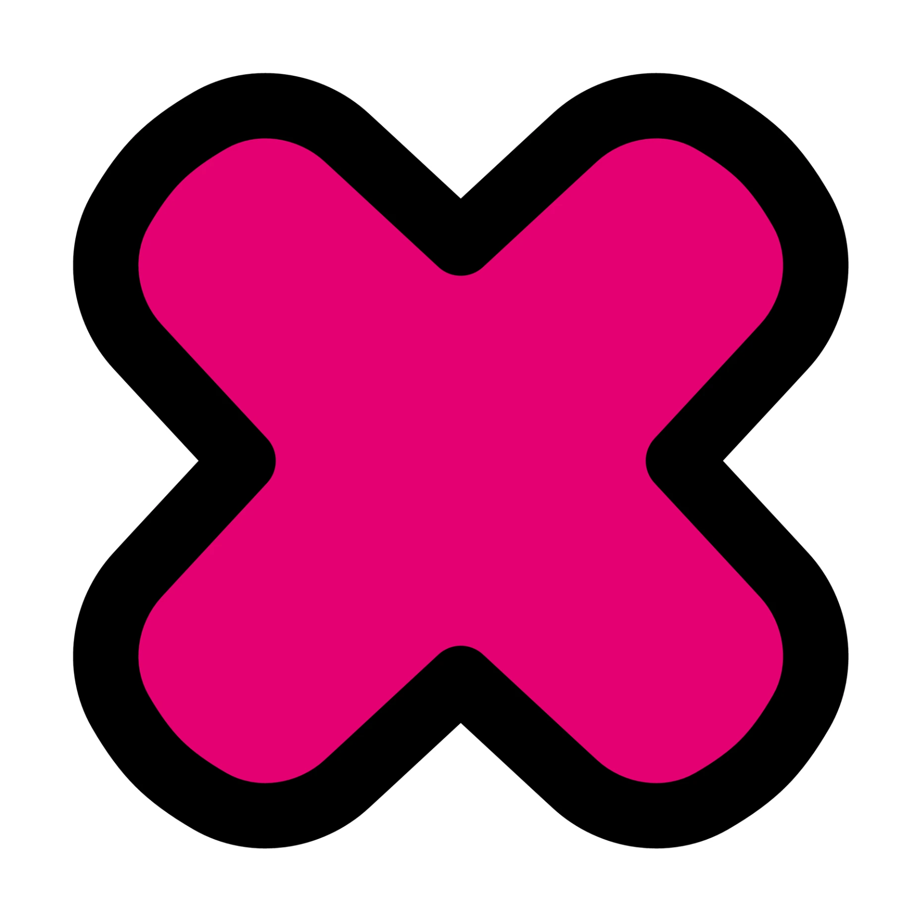 A pink cross